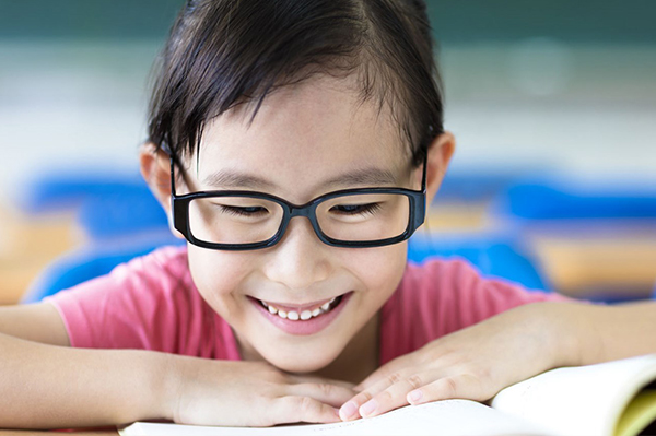 A child reading a book